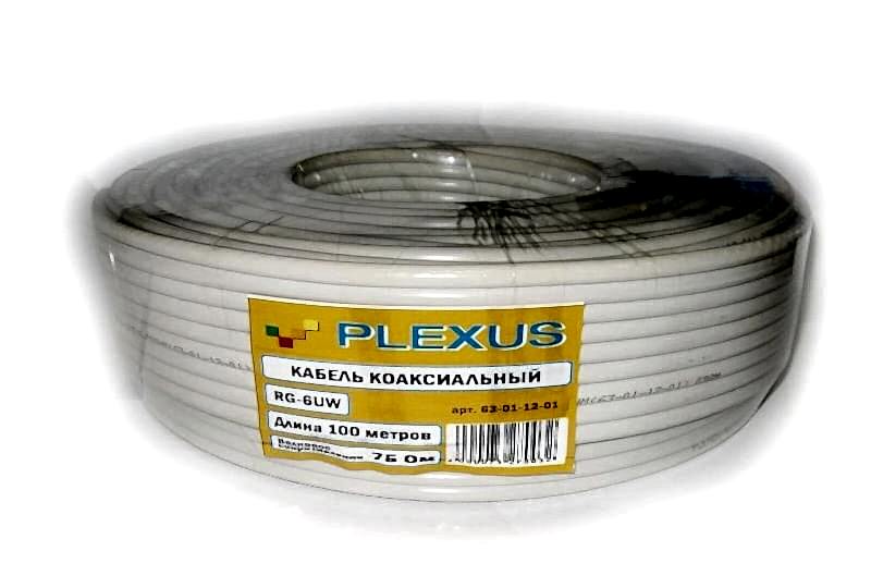 PLEXUS RG-6UW Коаксиальный кабель 75 Ом  Plexus  (100/600)