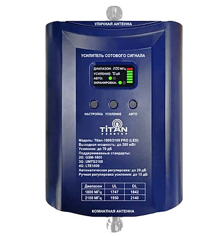 Репитер VEGATEL TN-1800 PRO