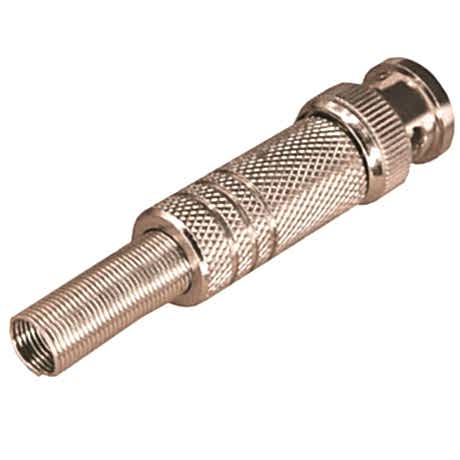 Разъем штекер BNC под пайку с пружиной металл (универсальный) PROCONNECT