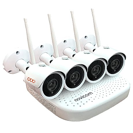 WIFI KIT 1204 - Комплект IP видеорегистратор + 4 Wi-Fi камеры 2 Мп 15к/с, 1 HDD