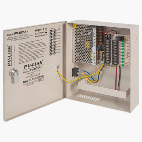 PV-DC5A+ - Блок питания DC 12-13.9 В, 5 А, металл. корпус на 1 АКБ
