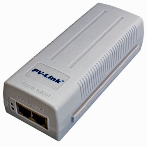 PV-POE01GB - PoE инжектор, 1 канал 1000 Мбит/с, 15.4 Вт