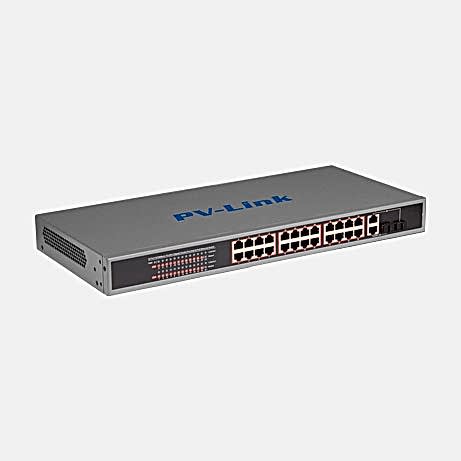 PV-POE16G2F1 - PoE коммутатор, 16 PoE 100 Мбит/c, 1 LAN 1000 Мбит/с, 1 Combo, 250 Вт, 250 м