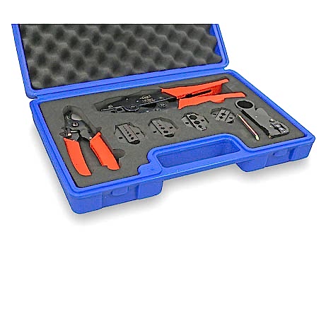 Набор инструментов для обжима коаксиальных кабелей KI-C52